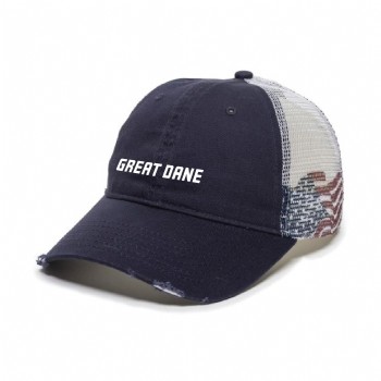 Outdoor Cap Mesh Back cap with American Flag